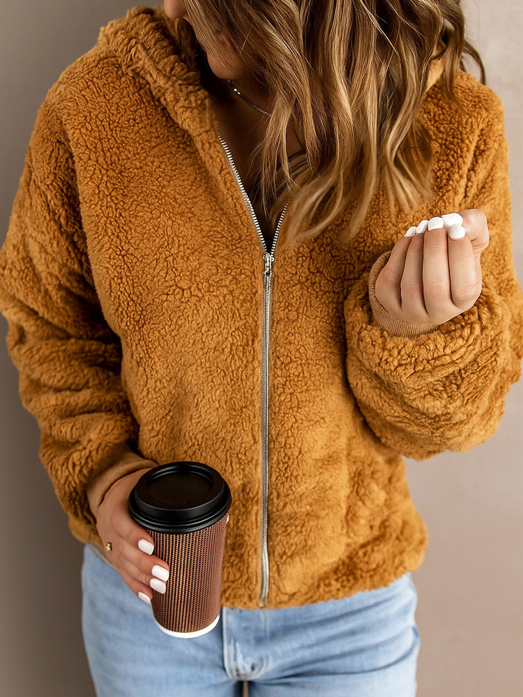 Women's Casual Fluffy Coat