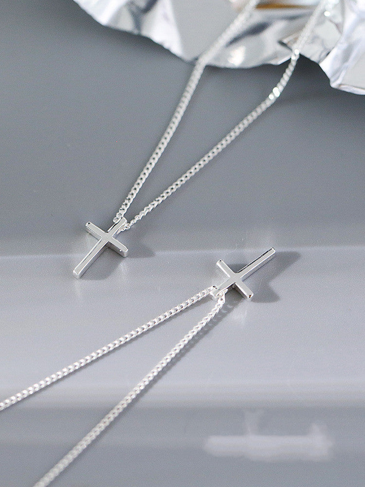 Simple Cross Necklace Women