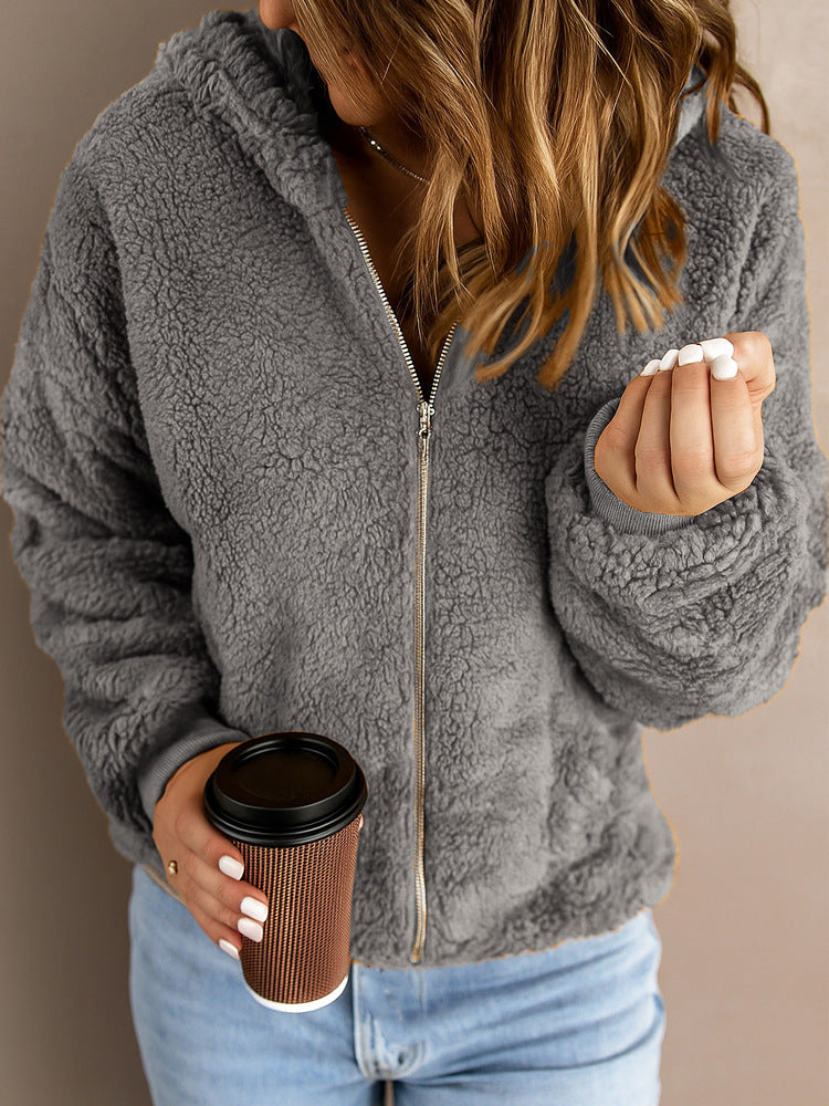 Women's Casual Fluffy Coat