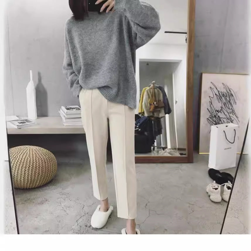 Straight Tapered Casual Pants