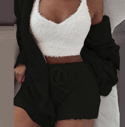 3pcs Womens Pajama Set
