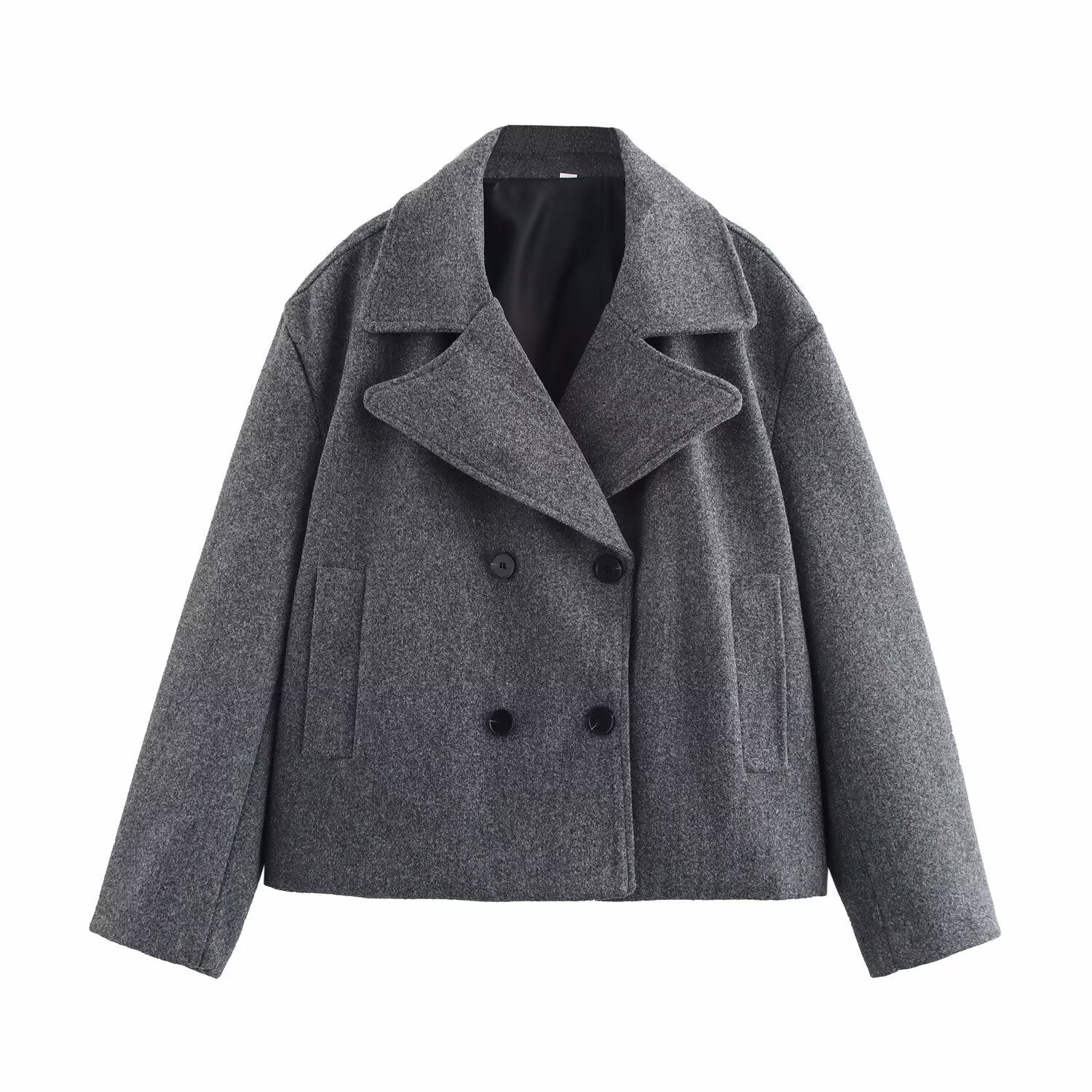 Grey polyester coat