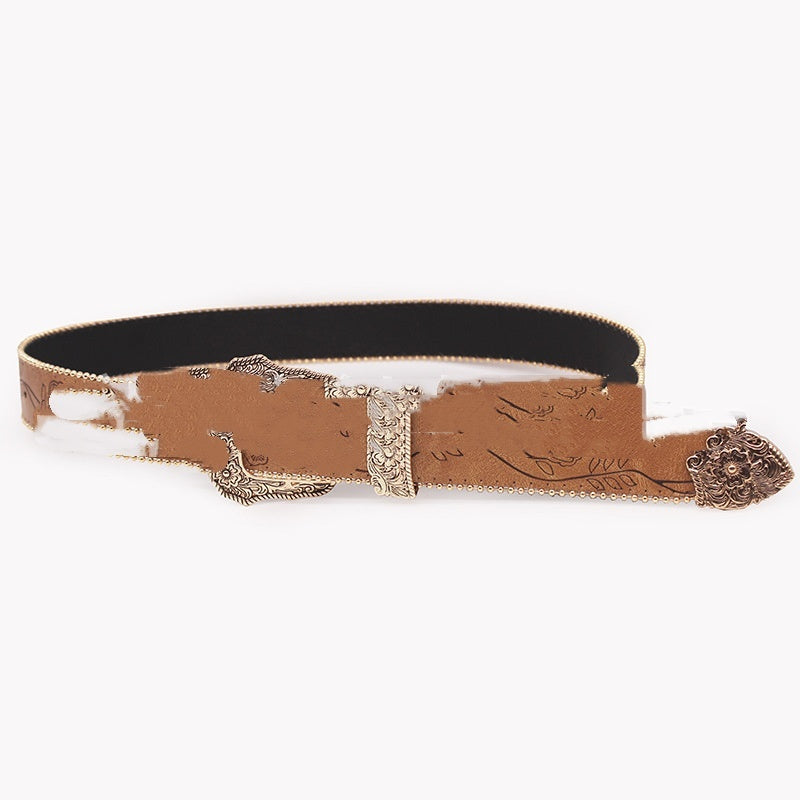 Women's Belt Maillard Alloy Embossed
