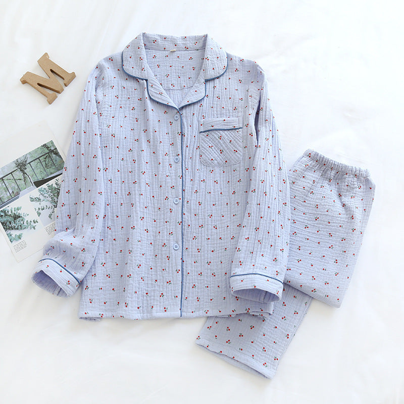 Cute Sweet Sweat-Absorbent Loose Cardigan Homewear Suit