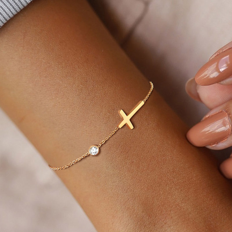 Cross bracelet and anklet